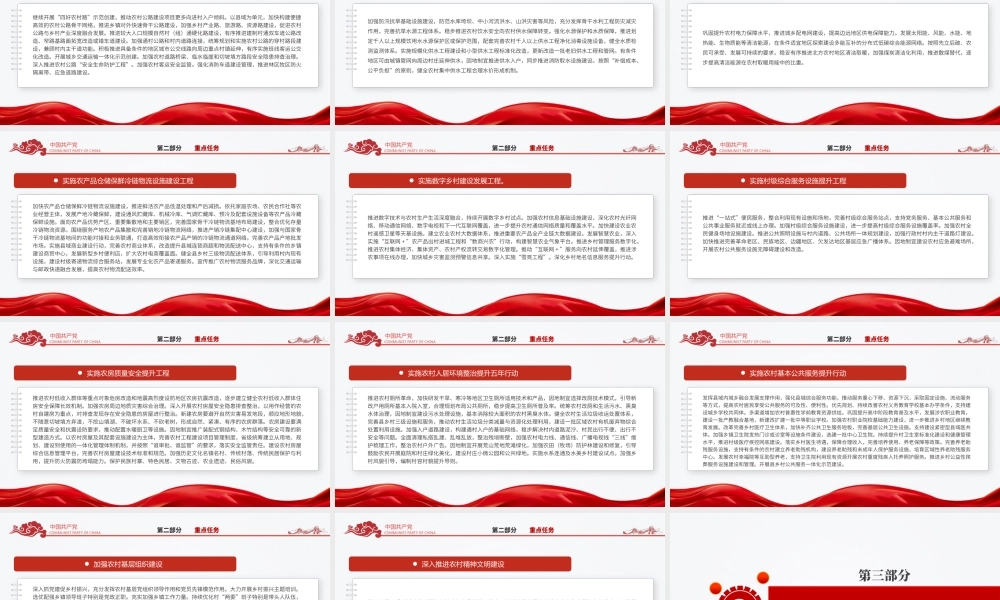 简洁党政风《乡村建设行动实施方案》PPT专题课件.pptx