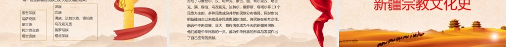 历史沧桑感地域党课之正确认识新疆四史筑牢中华民族共同体意识新疆党课PPT.pptx