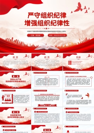 六大纪律党课之严守组织纪律增强组织纪律性PPT课件.pptx