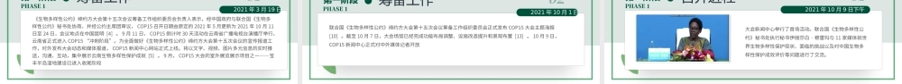 绿色清新生物多样性公约第十五次缔约方大会讲话精神解读党课PPT.pptx