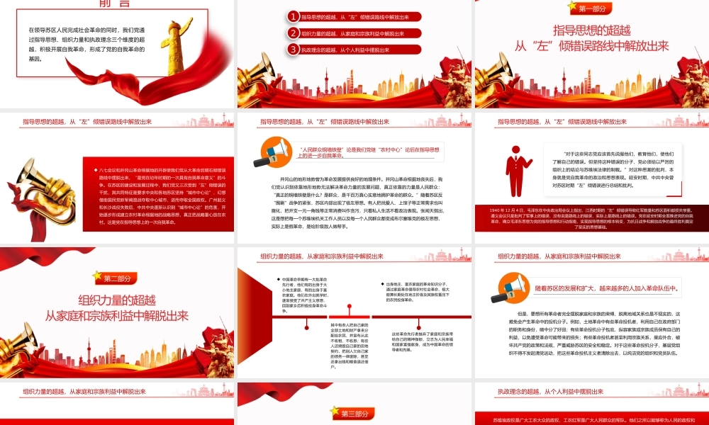 三个维度的超越党早期自我革命的基因这样形成PPT党课课件.pptx