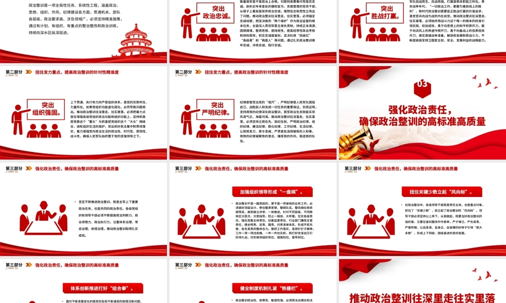 推进政治整训走深走实PPT党政风坚定不移推进军队政治整训课件.pptx