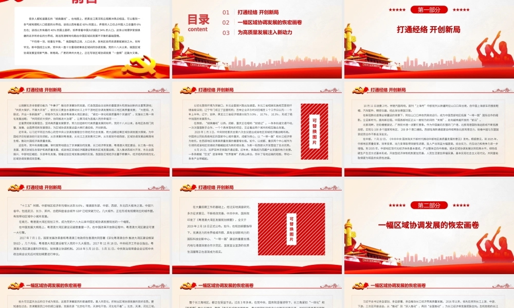 下好区域协调发展一盘棋PPT全面贯彻新发展理念坚持高质量发展要求努力创造新时代高质量发展的标杆战略党课课件.pptx