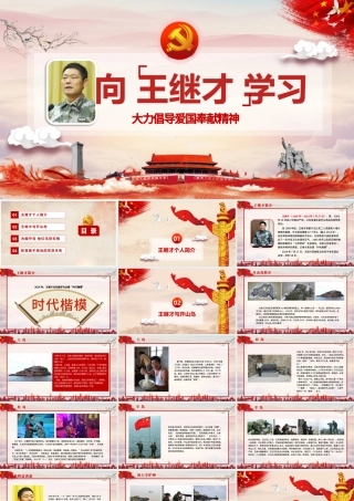 向王继才同志学习王继才精神党课党建PPT模版.pptx