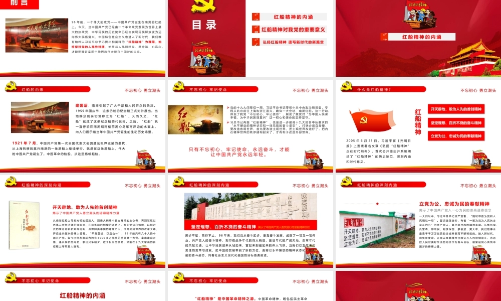 学习红船精神党课课件ppt.pptx