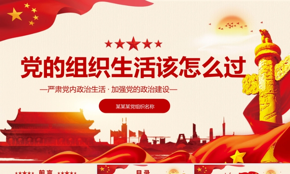 严肃党内政治生活加强党的政治建设PPT.pptx