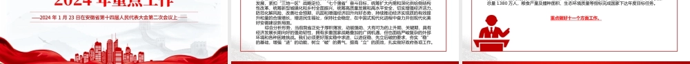 一文读懂2024安徽省政府工作报告PPT大气简洁政府工作汇报党课.pptx