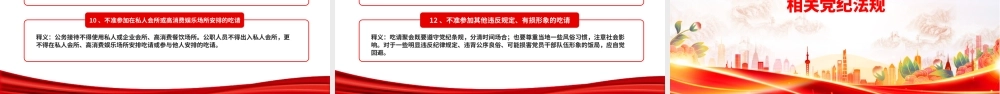 一文读懂党员干部严禁参与的20类违规吃喝情形PPT课件.pptx