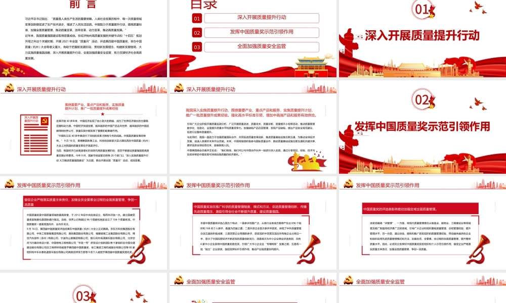 质量强国PPT精美实用加强全面质量管理加快推进质量强国建设专题党课.pptx