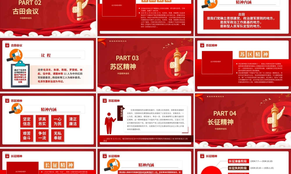 中国精神谱系PPT党政风新民主主义革命时期传承百年精神谱系凝聚奋进力量党课课件.pptx