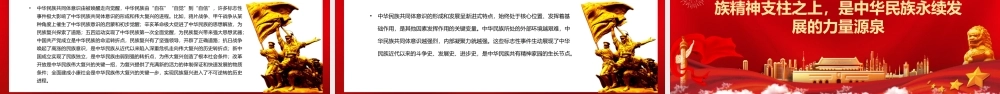中华民族共有精神家园的构成探析PPT红色大气风党员干部学习教育专题党课课件模板.pptx