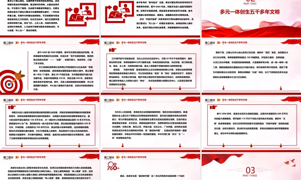 追溯中华文脉 解读“文明中国”ppt大气经典深入认识中华文明专题党课.pptx