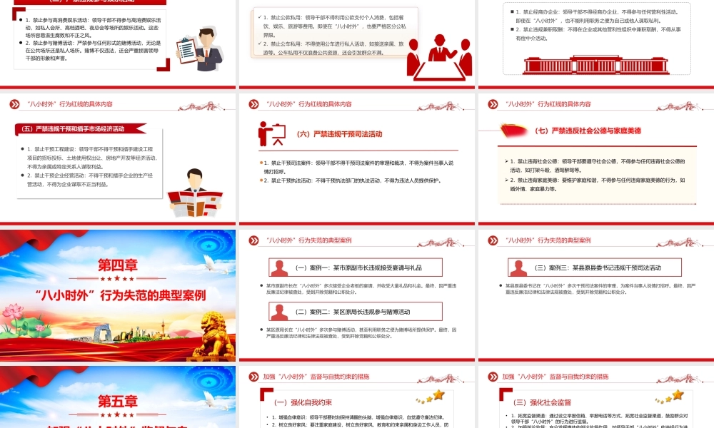 “八小时外”行为红线不可触碰PPT领导干部廉洁自律的延伸与坚守课件下载.pptx