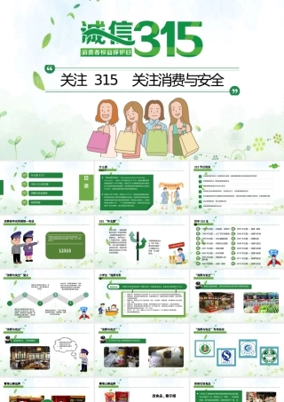 “消费与安全”315消费者权益日主题教育课件PPT.pptx