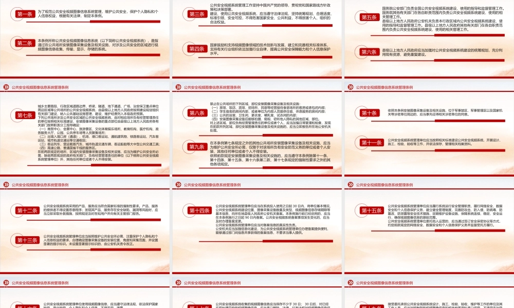 《公共安全视频图像信息系统管理条例》PPT课件下载.pptx