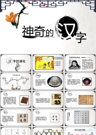 《神奇的汉字》幼儿园ppt课件.pptx
