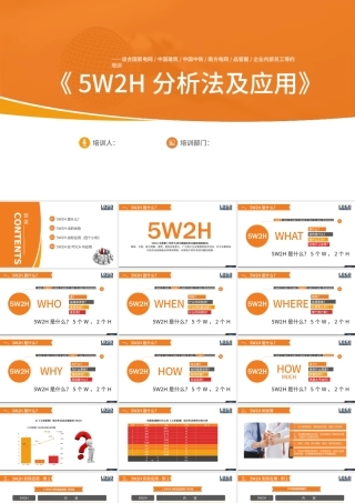 5W2H分析法及应用培训PPT框架完整.pptx