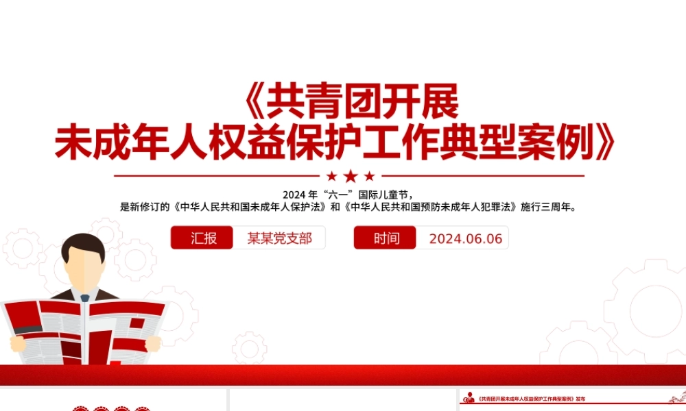 8个关于《共青团开展未成年人权益保护工作典型案例》PPT课件.pptx