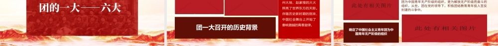 1922-2022百年团史PPT红色简洁庆祝中国共青团建团100周年专题团课课件模板下载.pptx