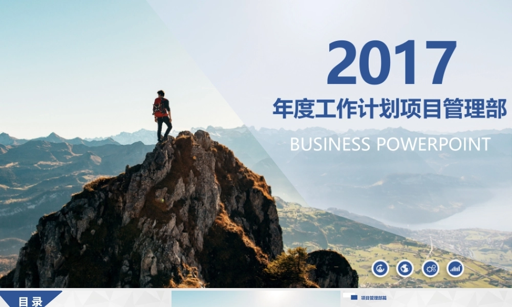 2017年度工作计划项目管理部.pptx