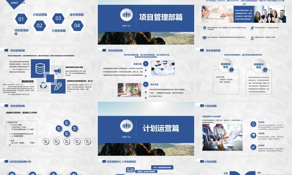 2017年度工作计划项目管理部.pptx
