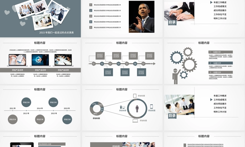 2018工作总结汇报工作计划述职报告ppt动态模板幻灯片.pptx