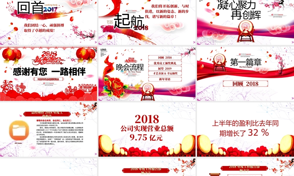 2018狗年企业年会颁奖典礼总结ppt.pptx