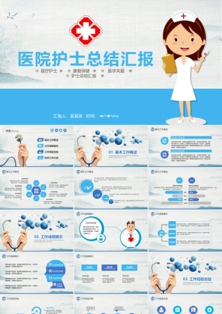 2018医院护士长年终工作总结汇报PPT.pptx