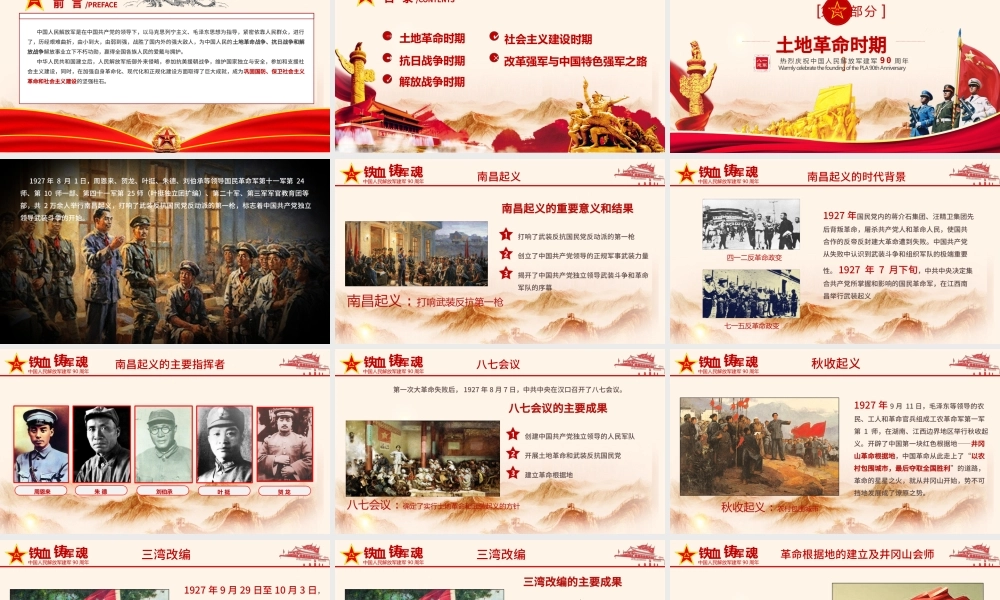 2019中国人民解放军周年庆PPT模板.pptx