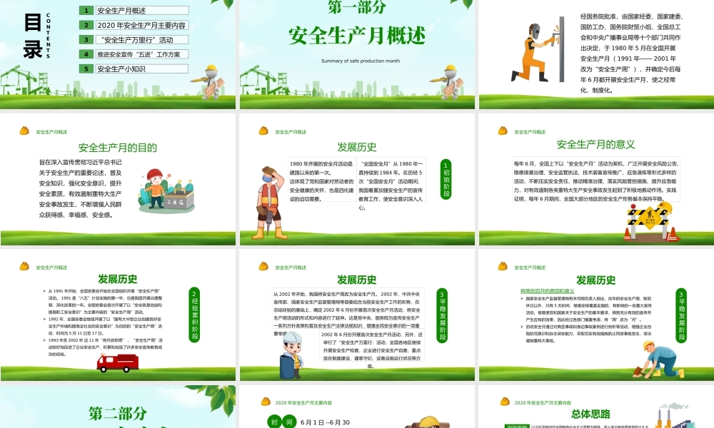 2020绿色清新安全生产月PPT.pptx