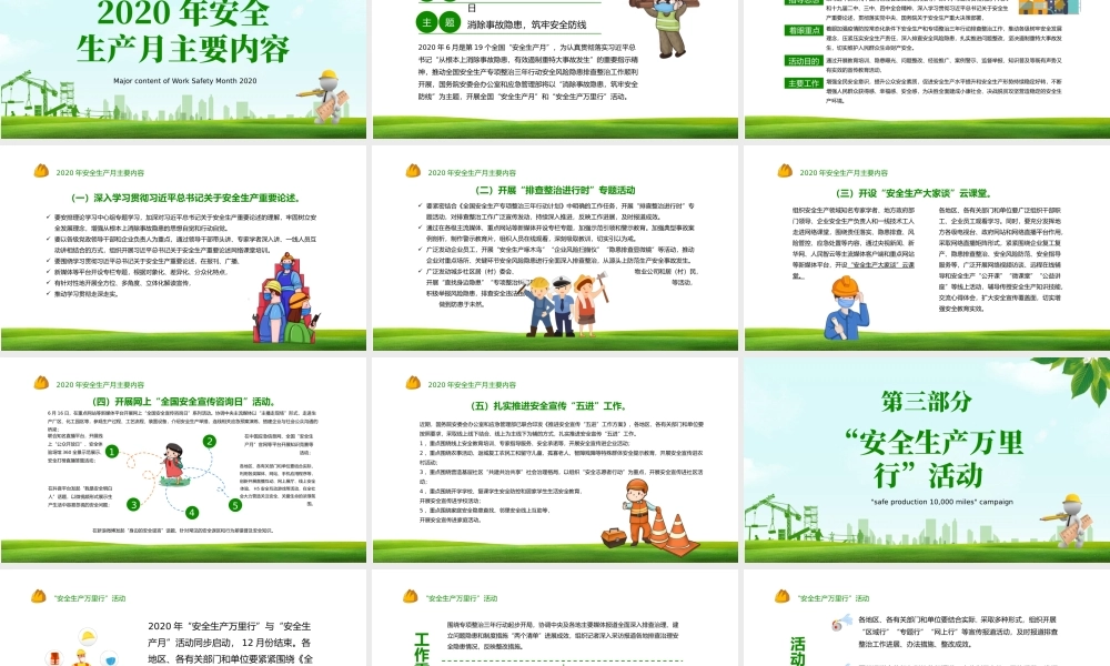 2020绿色清新安全生产月PPT.pptx
