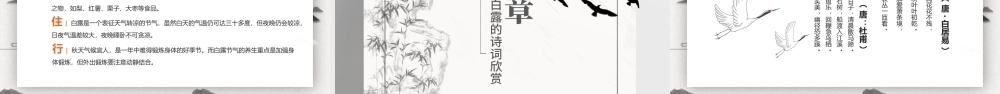 2021白露节气PPT水墨素雅中国风二十四节气传统文化宣传模板下载.pptx
