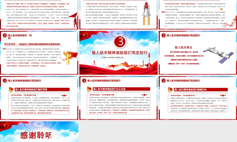 2021读懂载人航天精神汇聚磅礴力量PPT发扬特别能吃苦、特别能战斗、特别能攻关、特别能奉献的载人航天精神 PPT课件.pptx