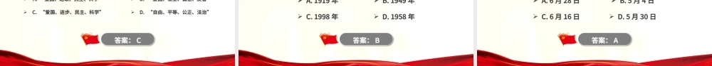 2021弘扬五四精神102周年五四青年团员模板红色精神PPT模板.pptx
