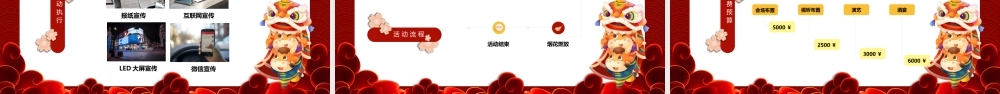 2021红色小牛欢乐闹元宵策划PPT模板.pptx