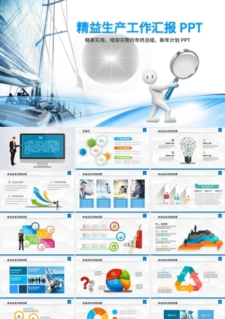 2021精益生产管理培训动态PPT模板.pptx
