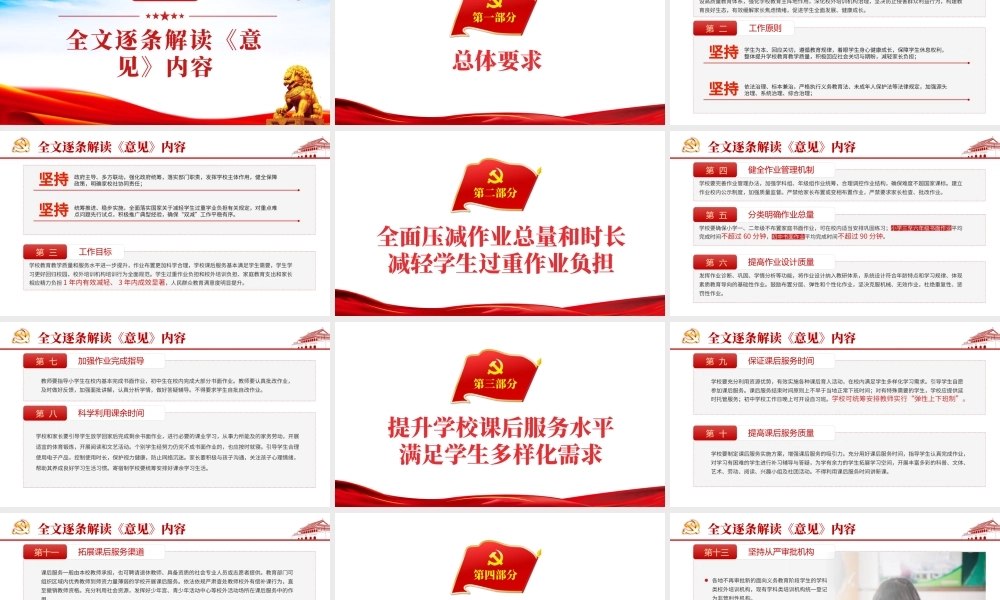2021聚焦双减政策教育部双减培训机构学校小学教育教师政策PPT模板.pptx