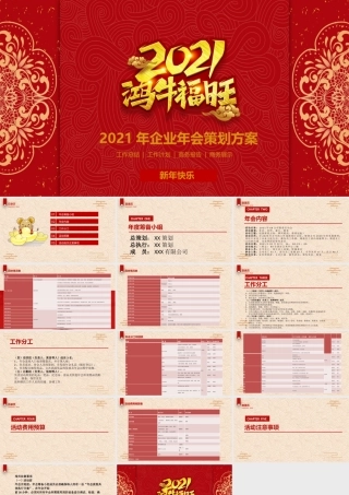 2021年鸿牛福旺企业年会活动策划方案PPT.pptx