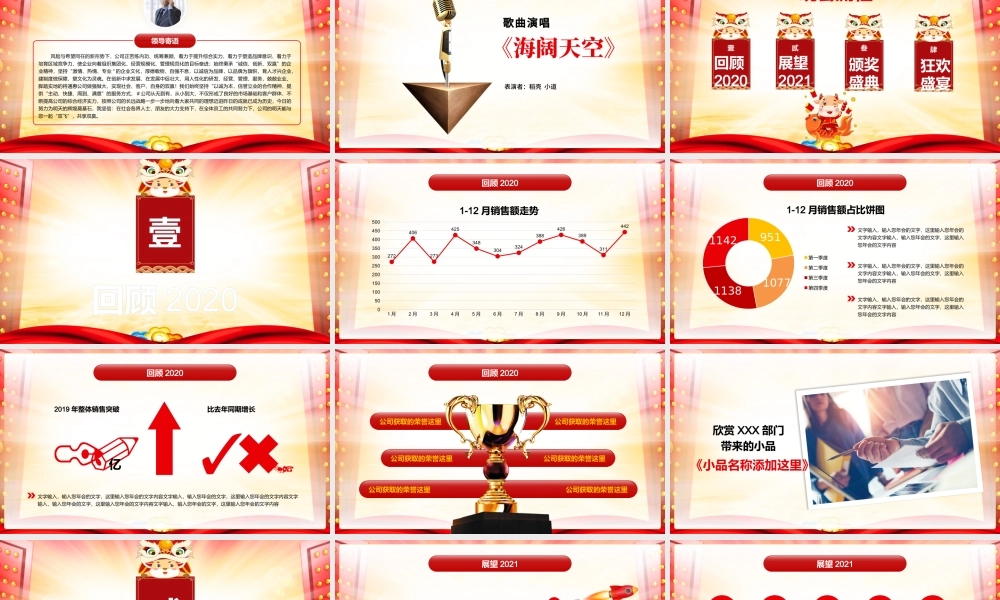 2021牛年开门红公司活动盛典PPT模板.pptx