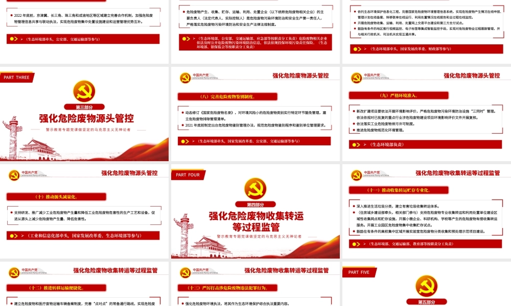 2021强化危险废物监管和利用处置能力改革实施方案PPT.pptx