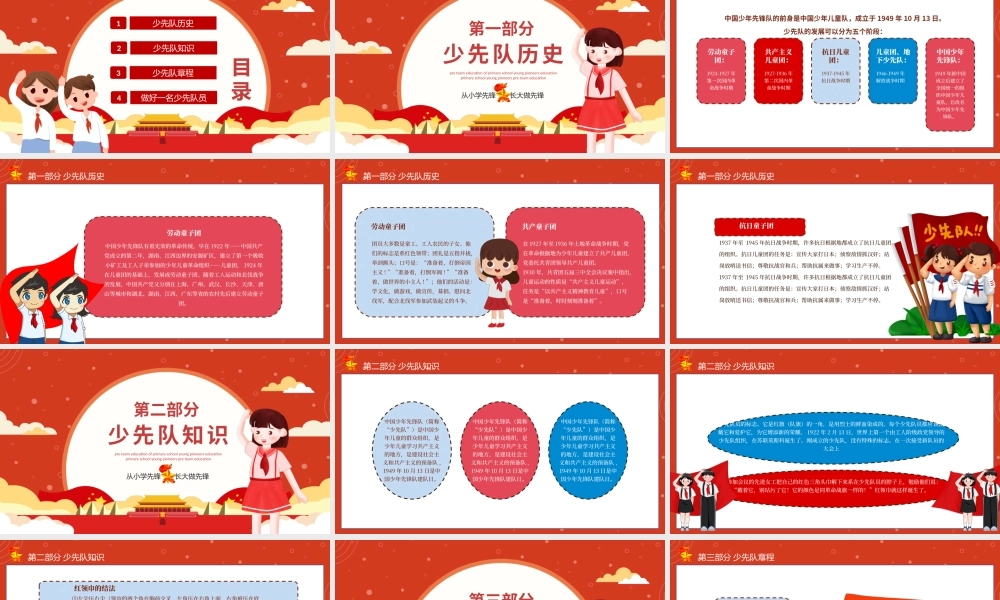 2021少先队员入队前培训PPT多彩卡通少先队知识介绍争做新时代好队员队课课件.pptx
