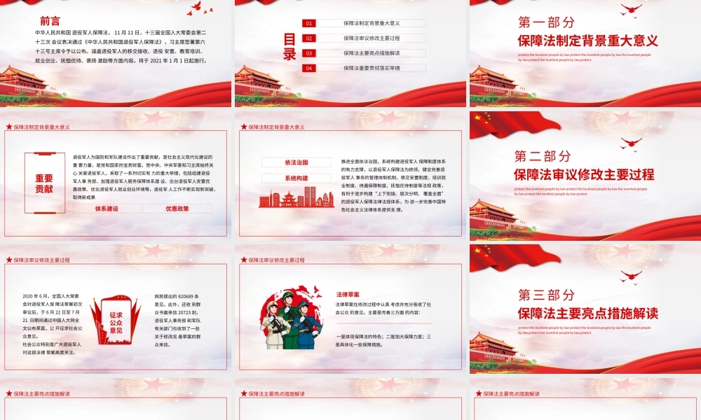 2021依法为盾保护最可爱的人PPT退役军人退役安置就业创业抚恤优待专题教育培训课件.pptx