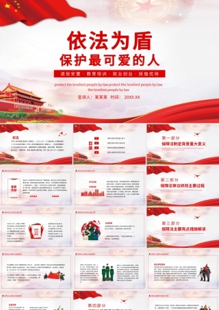 2021依法为盾保护最可爱的人PPT退役军人退役安置就业创业抚恤优待专题教育培训课件.pptx