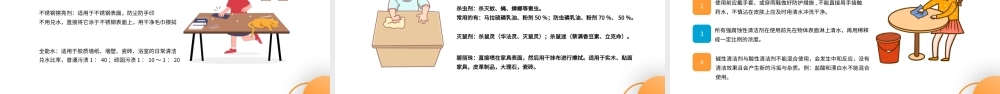 2022保洁服务培训PPT简洁插画风保洁操作流程及工具使用培训课件模板.pptx