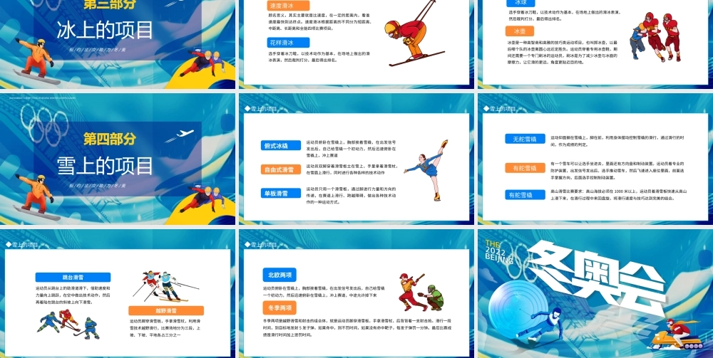 2022北京冬奥会PPT冬季奥运会知识普及模板.pptx