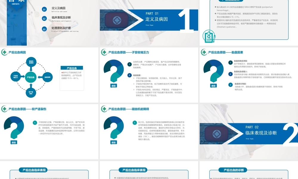 2022产后出血护理PPT清新医疗风医学护理修改.pptx