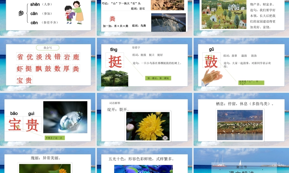 2022富饶的西沙群岛PPT第18课小学三年级语文上册部编人教版教学课件.pptx
