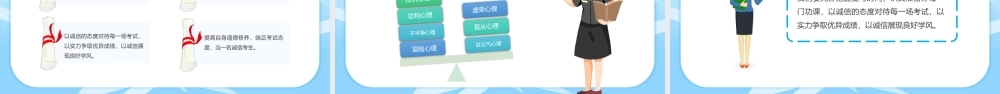2022规范答题诚信应考PPT简洁卡通风期末考试诚信考试主题班会课件模板.pptx