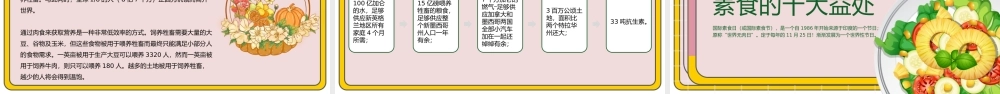 2022国际素食日PPT卡通风轻食主义健康生活国际素食日主题班会课件模板.pptx