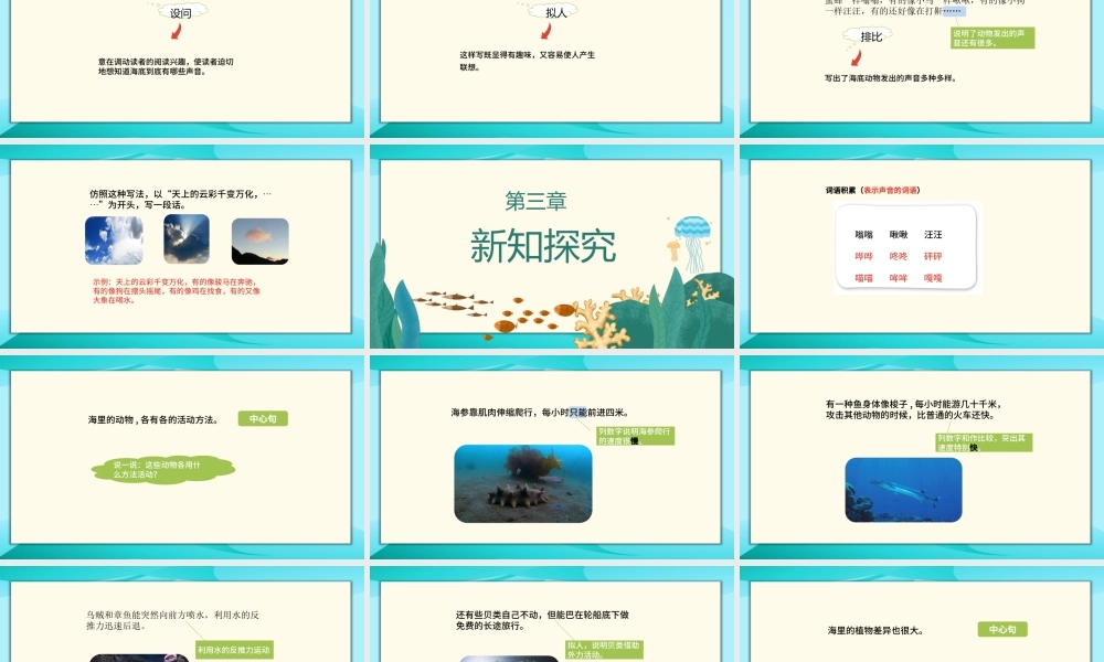 2022海底世界PPT第23课小学三年级语文下册部编人教版教学课件.pptx